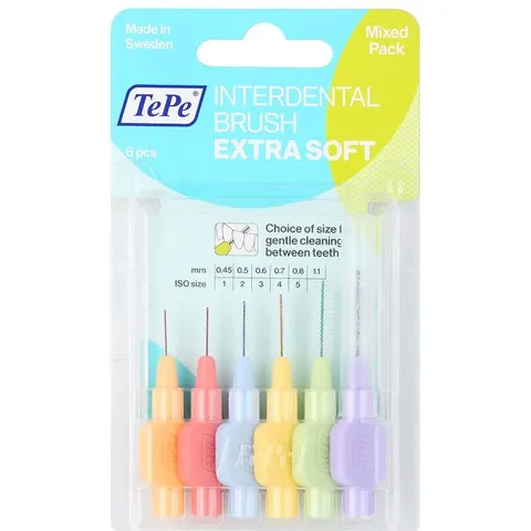 TePe Extra Soft interdental brushes mix 6 pc – image 2