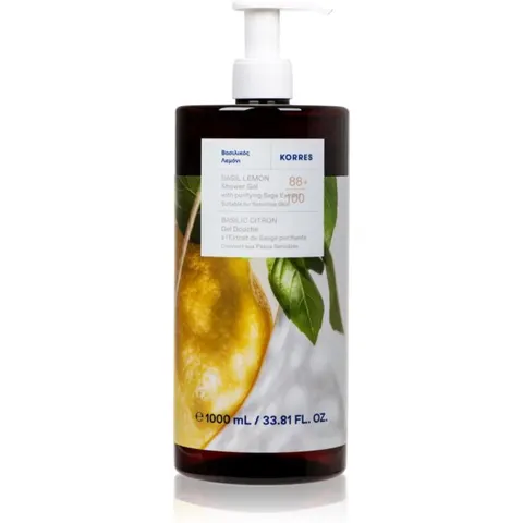 Korres Basil Lemon refreshing shower gel 1000 ml – image 2
