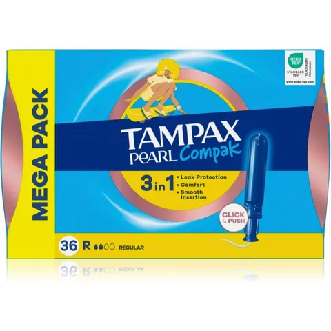 Tampax Pearl Compak Regular tampons with applicator 36 pc – image 2