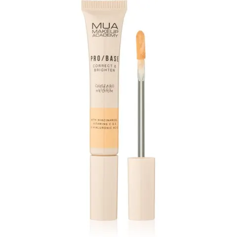 MUA Makeup Academy PRO/BASE Colour Corrector Illuminating Concealer shade Correct & Brighten – Peach Medium 10 ml – image 2