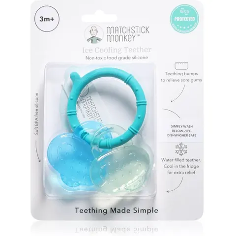 Matchstick Monkey Ice Cooling Teether Blue – image 2
