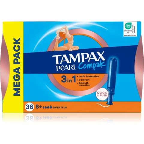 Tampax Pearl Compak Super Plus tampons with applicator 36 pc – image 2