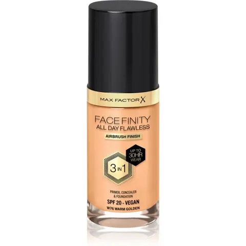 Max Factor Facefinity 3 in 1 Primer Concealer & Foundation W76 Warm – image 2