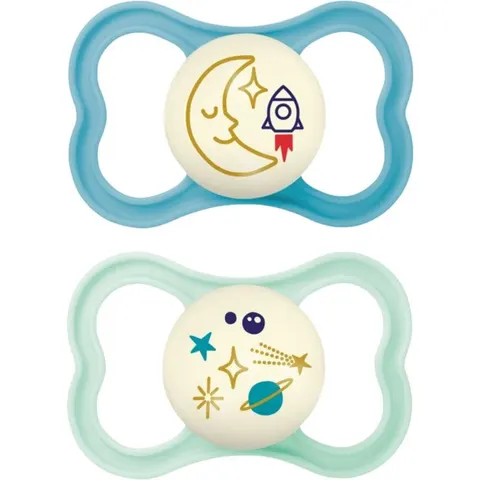MAM Air Night 16m+ dummy Turquoise/ Mint 2 pc – image 2