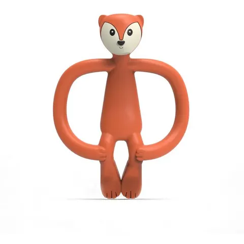 Matchstick Monkey Animal Collection toothbrush with teether Fox 1 pc – image 2