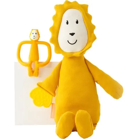 Matchstick Monkey Teething Plush Gift Set Lion – image 2