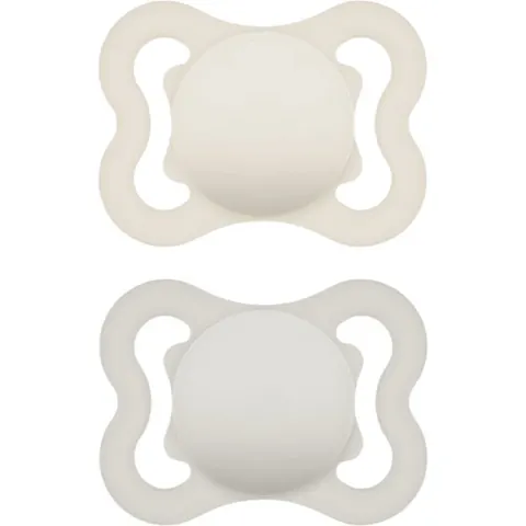 MAM Supreme 0m+ dummy Beige/ Grey 2 pc – image 2