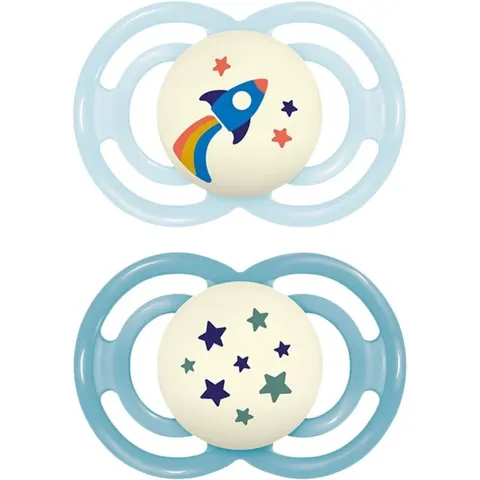 MAM Perfect Night 16m+ dummy Blue/ Turquoise 2 pc – image 2