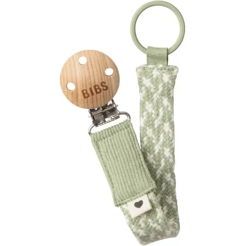 BIBS Paci Braid dummy clip Sage / Ivory 1 pc – image 2