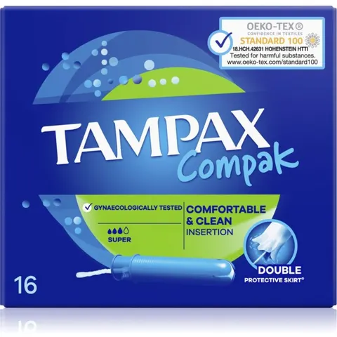 Tampax Compak Super tampons with applicator 16 pc – image 2