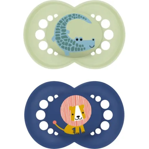 MAM Original 6+ months dummy Green / Blue 2 pc – image 2