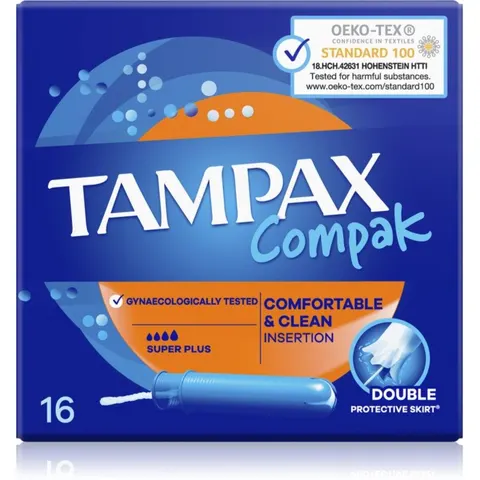 Tampax Compak Super Plus tampons with applicator 16 pc – image 2