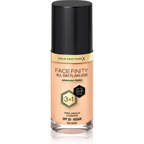 Max Factor Facefinity 3 in 1 Primer Concealer & Foundation N42 Ivory – image 3