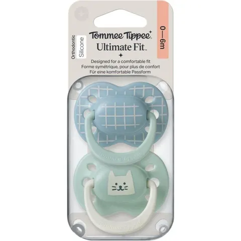 Tommee Tippee Ultimate Fit 0-6m dummy Boy 2 pc – image 2