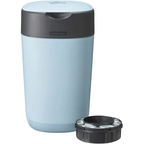 Tommee Tippee Twist & Click Blue nappy bin + bin refill cassette 1 pc – image 2