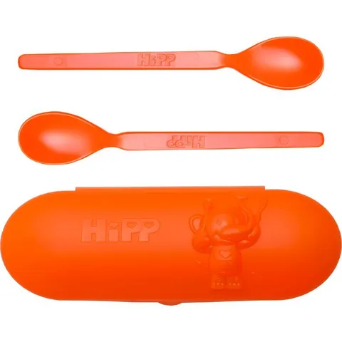 Hipp Spoons Set dinnerware set for travelling Orange – image 2