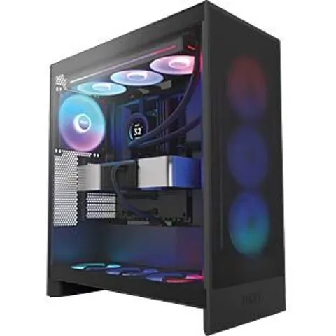 NZXT H7 Flow RGB Midi Tower Black – image 2