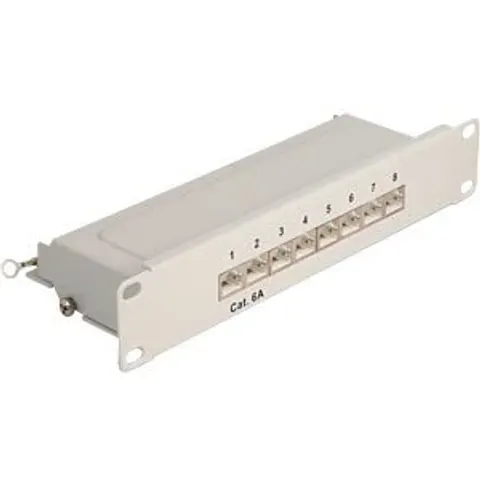 "DELOCK 66873 - 10"" Patch Panel 8 port Cat.6A 1U grey" – image 2