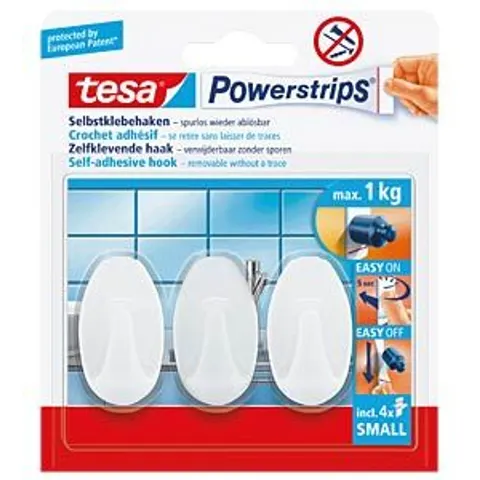 TESA 57533 - tesa® Powerstrips® oval hooks, white – image 2