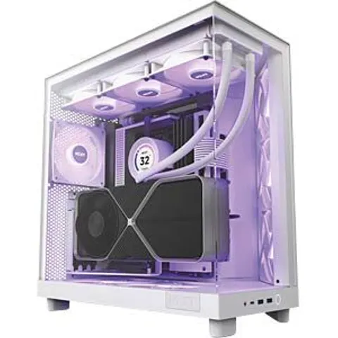 NZXT H6 Flow RGB Midi Tower White – image 2