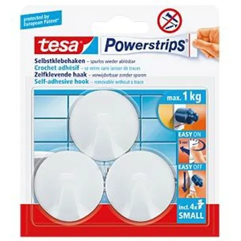TESA 57577 - tesa® Powerstrips® round hooks, white – image 2