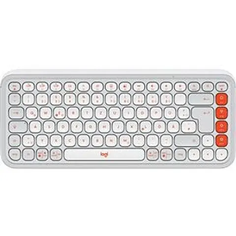 LOGITECH POPIKWS - Keyboard, Bluetooth, white-orange, QWERTZ – image 2