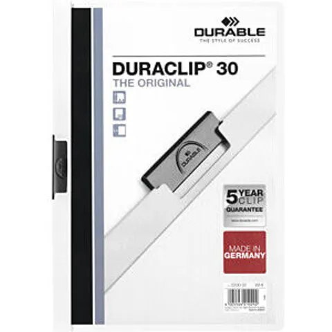 DURABLE 220002 - Clip folder, white – image 2