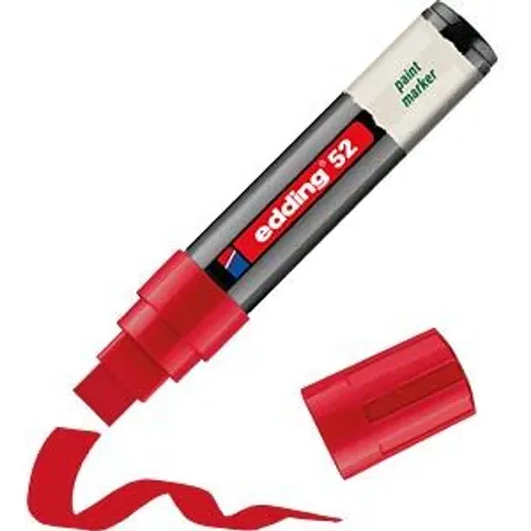EDDING 52RT - Paint marker, 4.0 - 15.0 mm, red – image 2