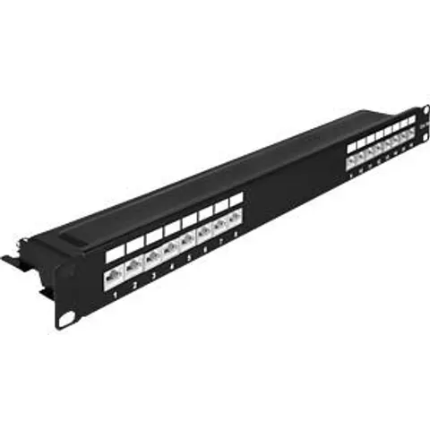 "DELOCK 66876 - 19"" Patch Panel 16 port Cat.6A 1U black" – image 2