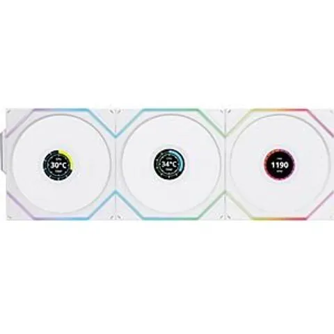 Lian Li 12TLLCD1W3W computer cooling system Computer case Fan 12 cm Wh – image 2