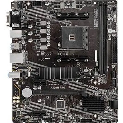 MSI A520M PRO motherboard AMD A520 Socket AM4 micro ATX – image 2