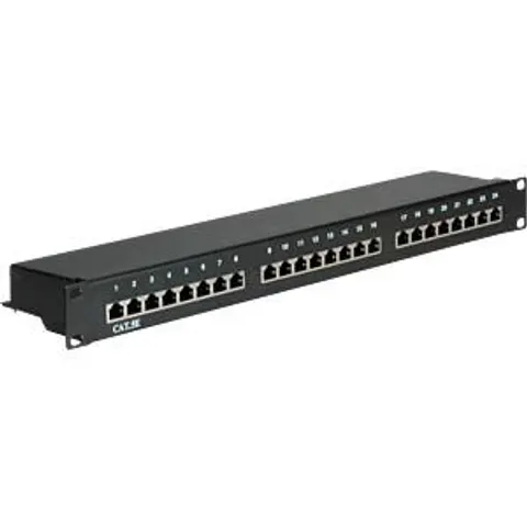 "VALUE 26990328 - 19"" patch panel, 1 U, 24-port, Cat. 5e, black" – image 2