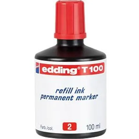 EDDING T100002 - Refill ink, permanent marker, T 100, red – image 2