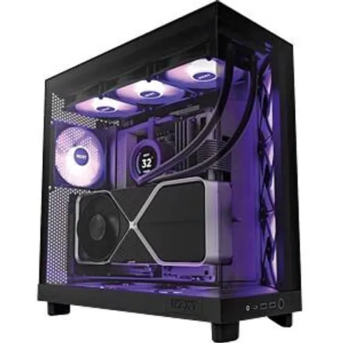 NZXT H6 Flow RGB Midi Tower Black – image 2