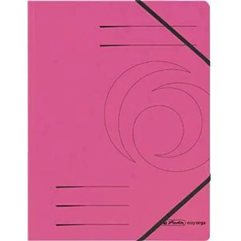 HERLITZ 11159654 - Folder with elasticated corner straps, A4, pink, pack of five – image 2