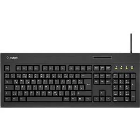 KEYSONIC 61082 - Keyboard, USB, with SmartCard reader, black – image 2