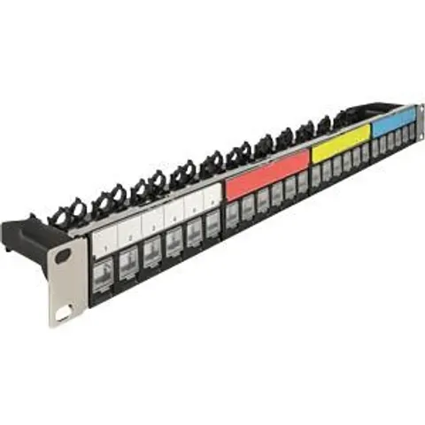 "DELOCK 66921 - 19"" Keystone Patchpanel 24 Port, 1 U, black" – image 2
