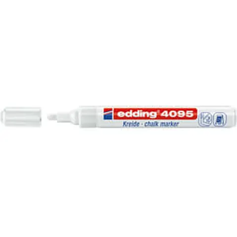 EDDING 4095WS - Calk marker, 2-3 mm, white – image 2