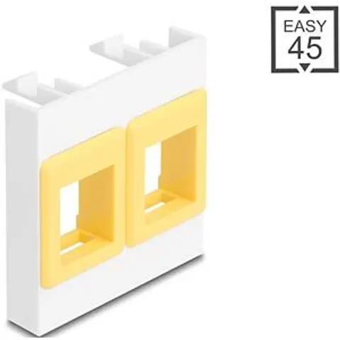 DELOCK 81584 - Easy 45 Module 2x Keystone Holders 45 x 45 mm – image 2