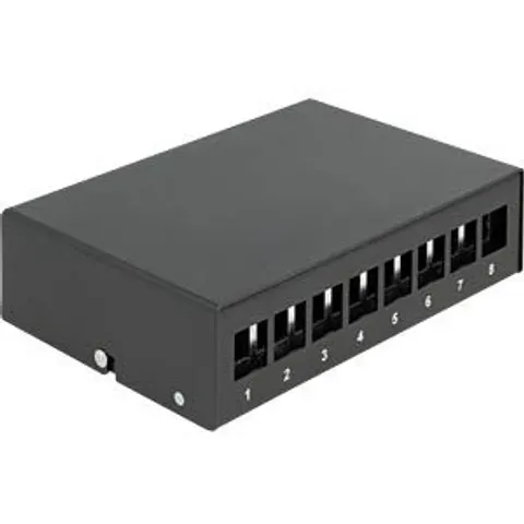 DELOCK 43413 - Keystone Patch Panel 8 Port black – image 2