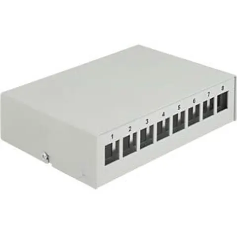 DELOCK 43412 - Keystone Patch Panel 8 Port grey – image 2