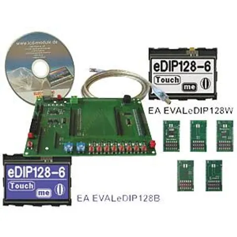 DISPLAY VISIONS EAKIT EDIP128W - Starter kit with eDIP128W LCD, touch – image 2