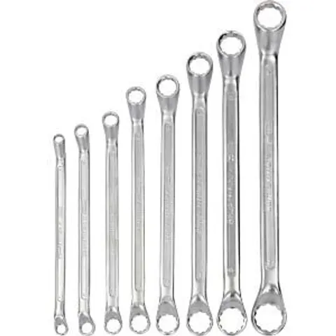 KS TOOLS GMBH COM 512.0218 - COMPETITION 8-piece double ring spanner set, offset – image 2