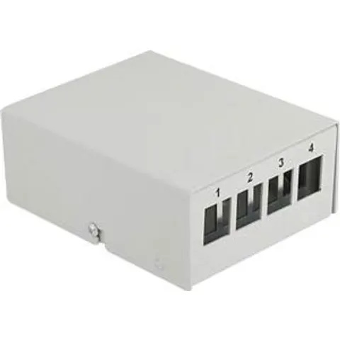 DELOCK 43407 - Keystone Patch Panel 4 Port grey – image 2