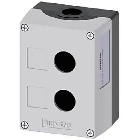SIEMENS SIE 1802-0AB1 - Enclosure, 22 mm — round, grey, 2 command points – image 2