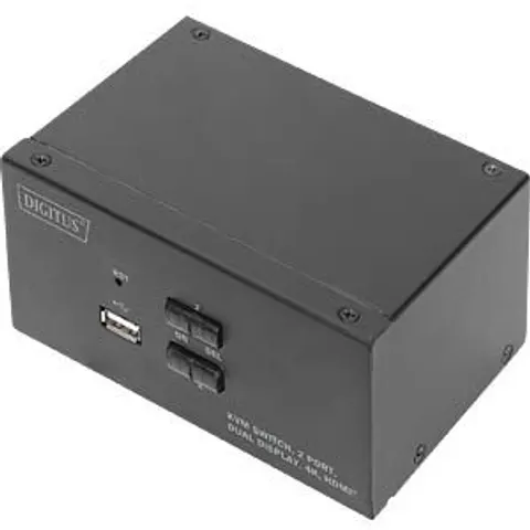 Digitus KVM Switch. 2 Port. Dual Display. 4K. HDMI® – image 2