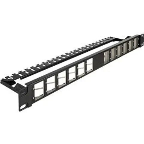 DELOCK 67042 - 19? Keystone patch panel, 24 port, black – image 2