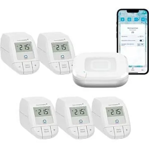 HOMEMATIC IP HMIP HAP2-ETRVB5 - Heating starter bundle for 5 radiators – image 2