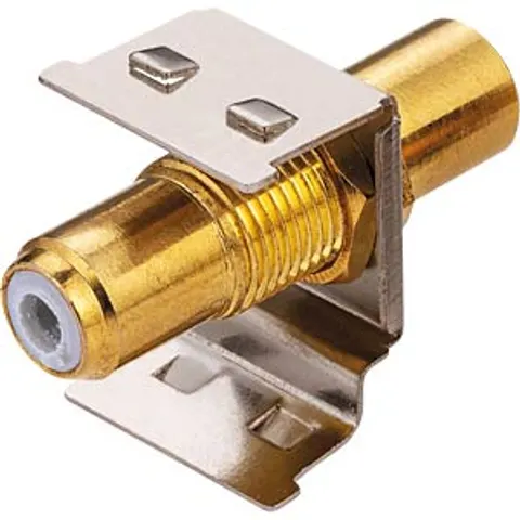 ROLINE 26110395 - RCA keystone coupling, metal, white – image 2