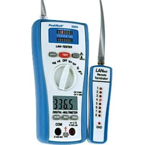 PEAKTECH 3365 - 2-in-1 LAN tester with digital multimeter – image 2